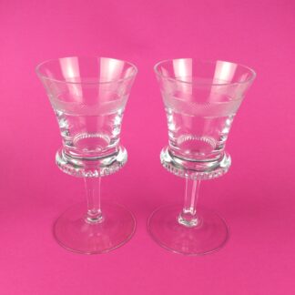 Paar Weingläser I. Nr. 232 "Biedermeier", Fa. J. & L. Lobmeyr, Wien, 1925