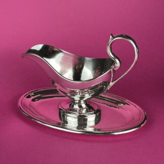 Versilberte Saucière "Hotel Union", Fa. Christofle, Paris, um 1900
