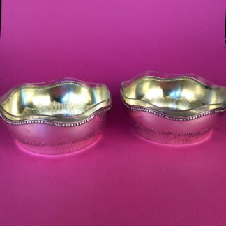 Paar silberne Jugendstil Schalen, Deutschland, nach 1888