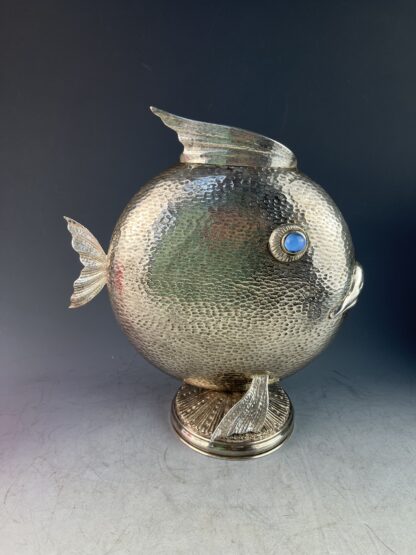 fisch_vase_silber_italien