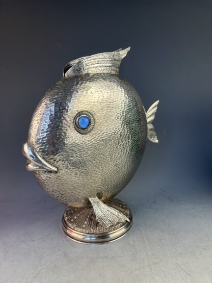 fisch_vase_silber_italien