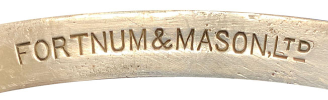 Seltener versilberter Schinkenhalter, Fa. Walker & Hall für Fortum & Mason, Sheffield, um 1900 – Bild 11