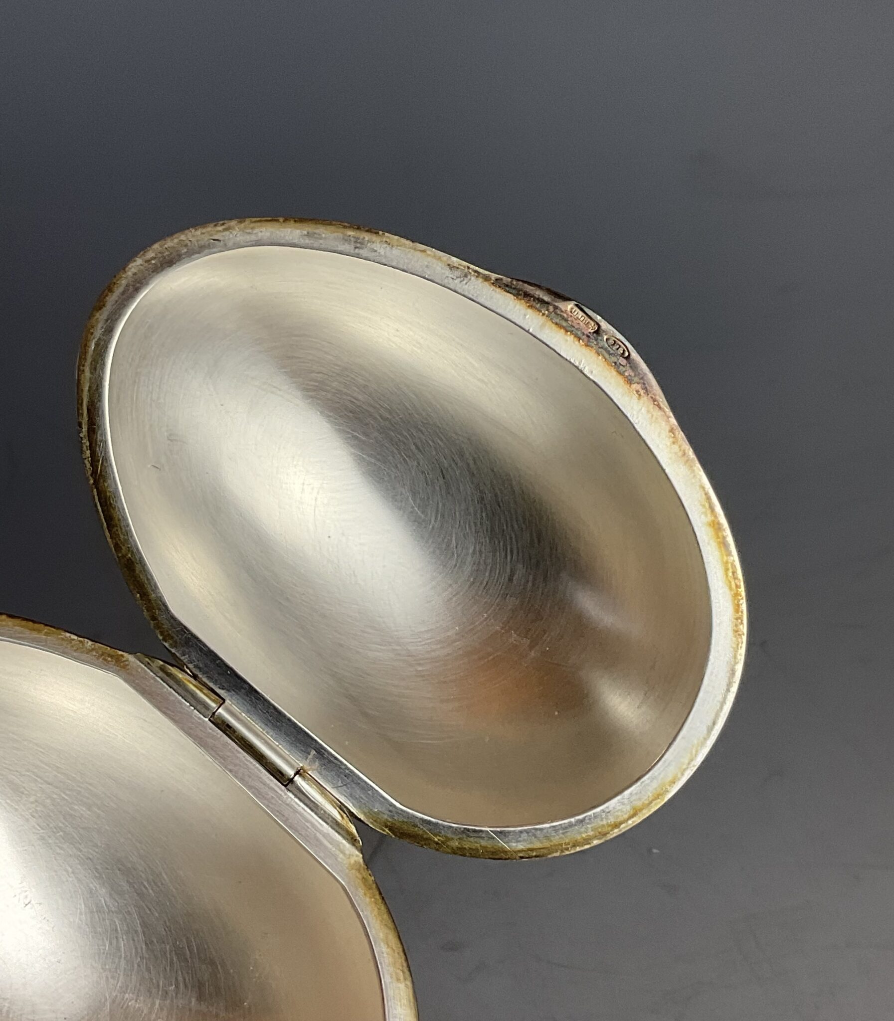 Silberne Ei-Dose, Florenz, 2. Hälfte 20. Jahrhundert – Bild 3