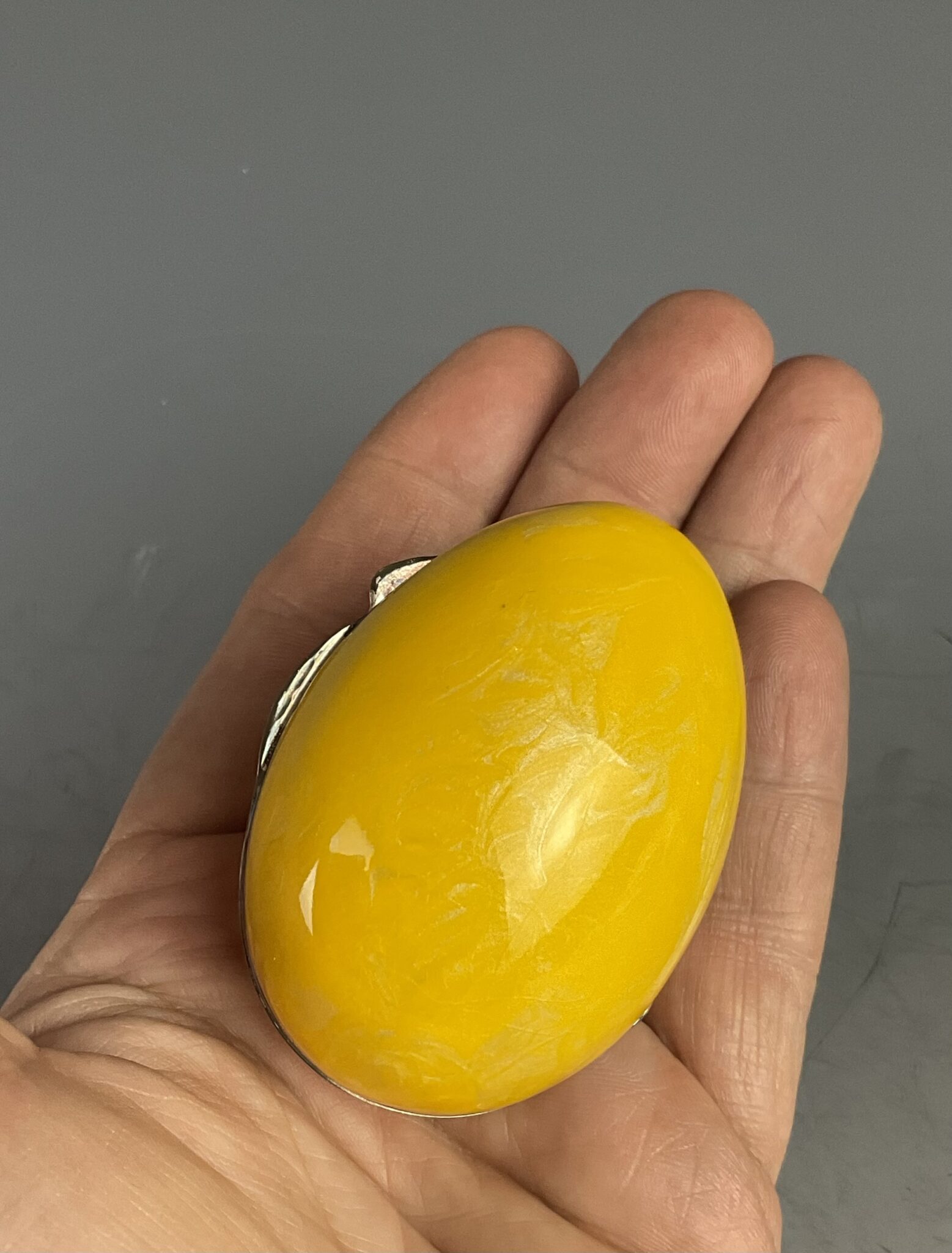 Silberne Ei-Dose, Florenz, 2. Hälfte 20. Jahrhundert – Bild 2