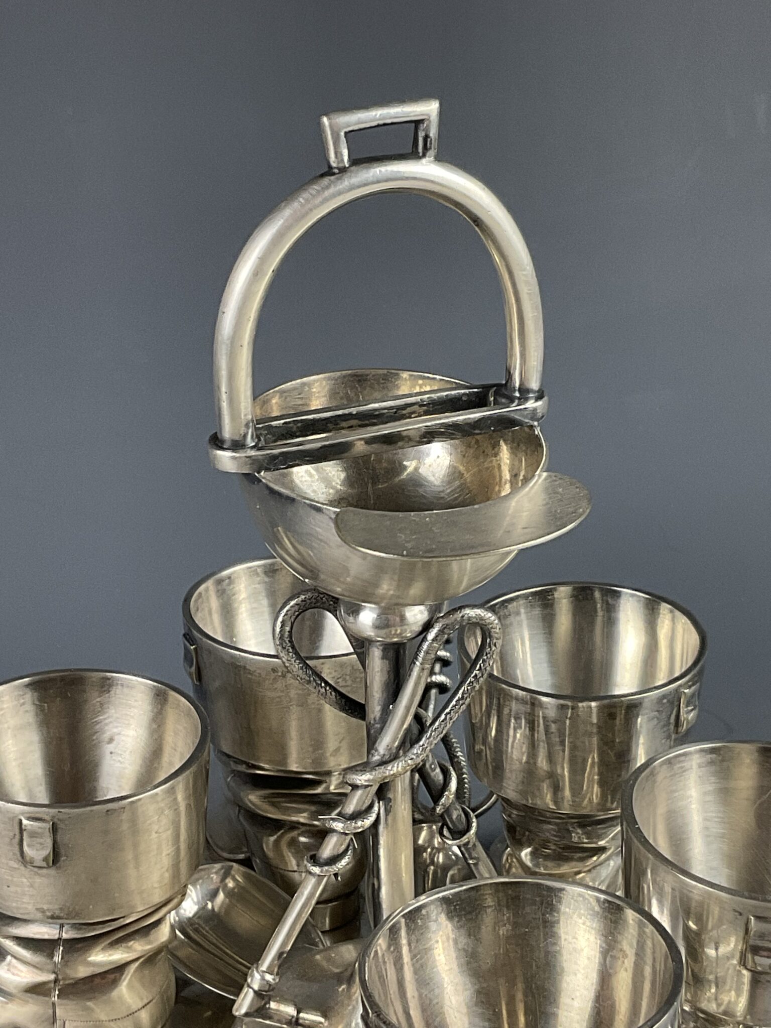 Seltener Eierständer für Pferdeliebhaber, England, um 1900 – Bild 5