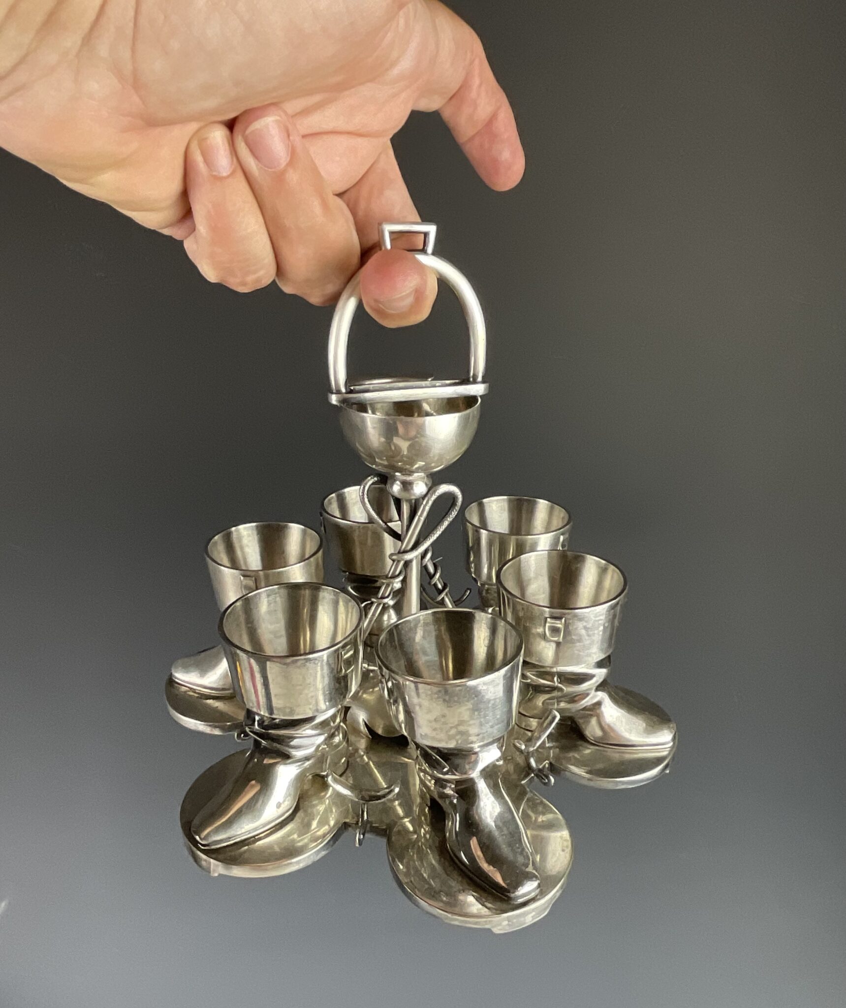 Seltener Eierständer für Pferdeliebhaber, England, um 1900 – Bild 8