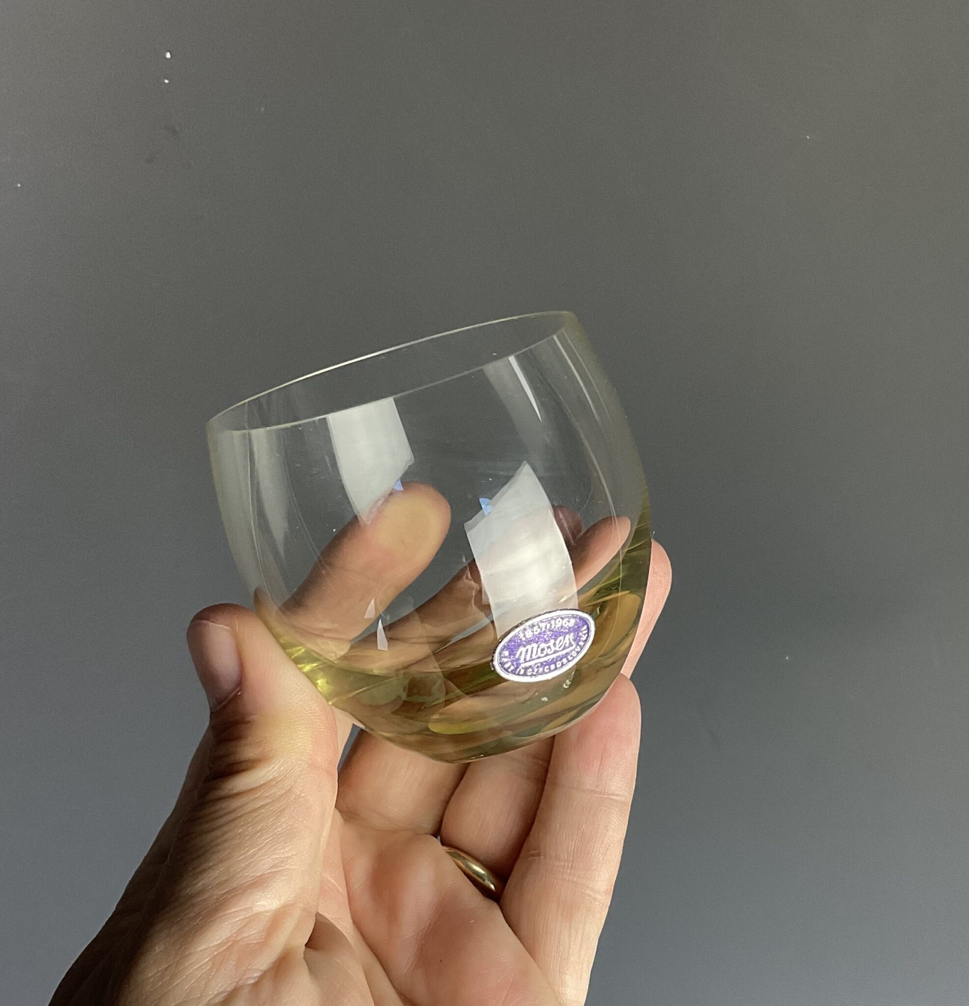 6 große Gläser "Culbuto", Fa. Ludwig Moser, Karlsbad, um 1955 – Bild 4