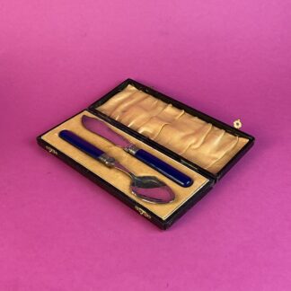 Art Deco Marmeladelöffel und Buttermesser, England, um 1920