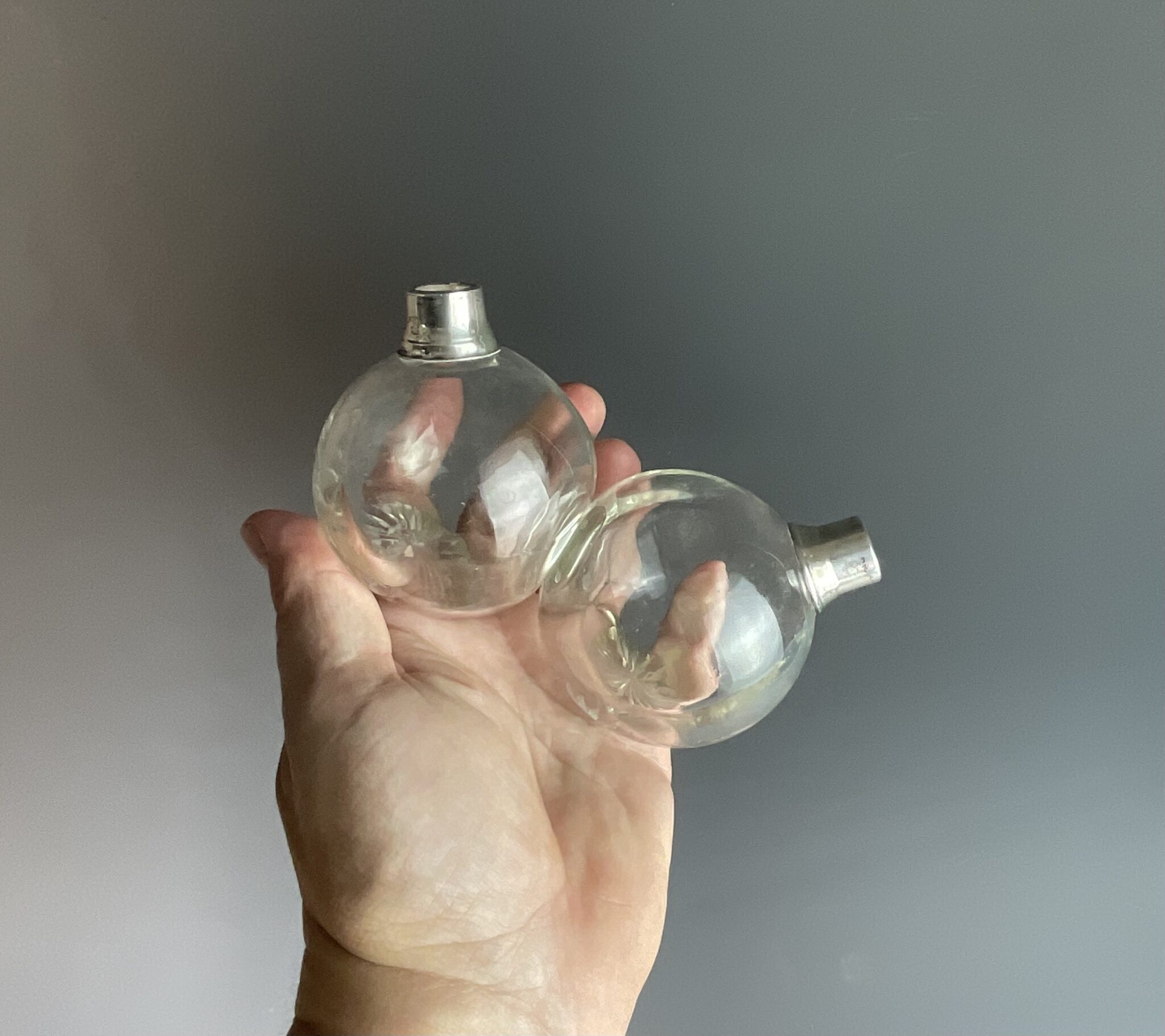 Silberne Art Deco Essig- und Ölgarnitur, England, um 1920 – Bild 6