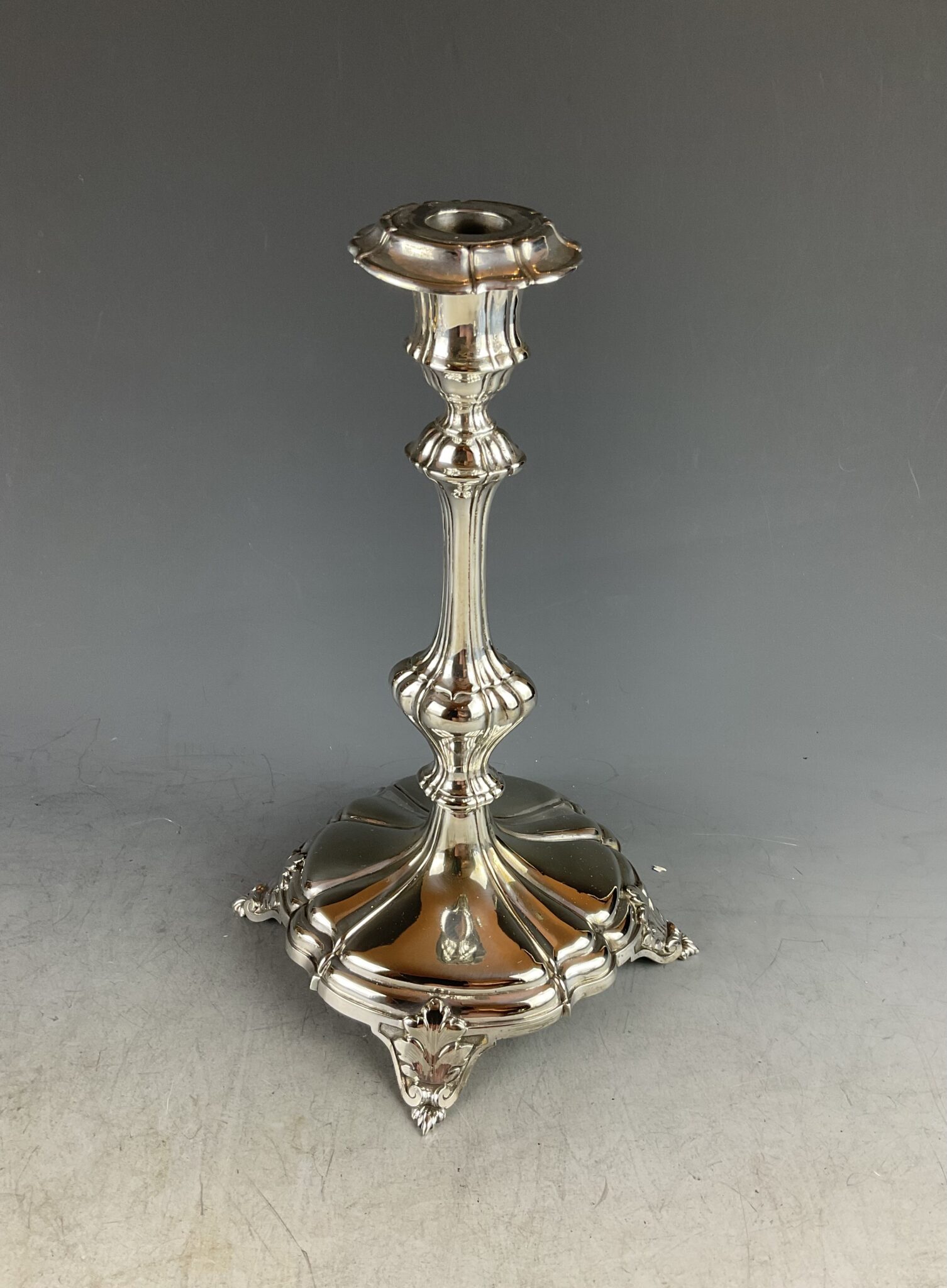 Versilberte Jugendstil Girandole, Fa. Berndorf, um 1880 – Bild 4