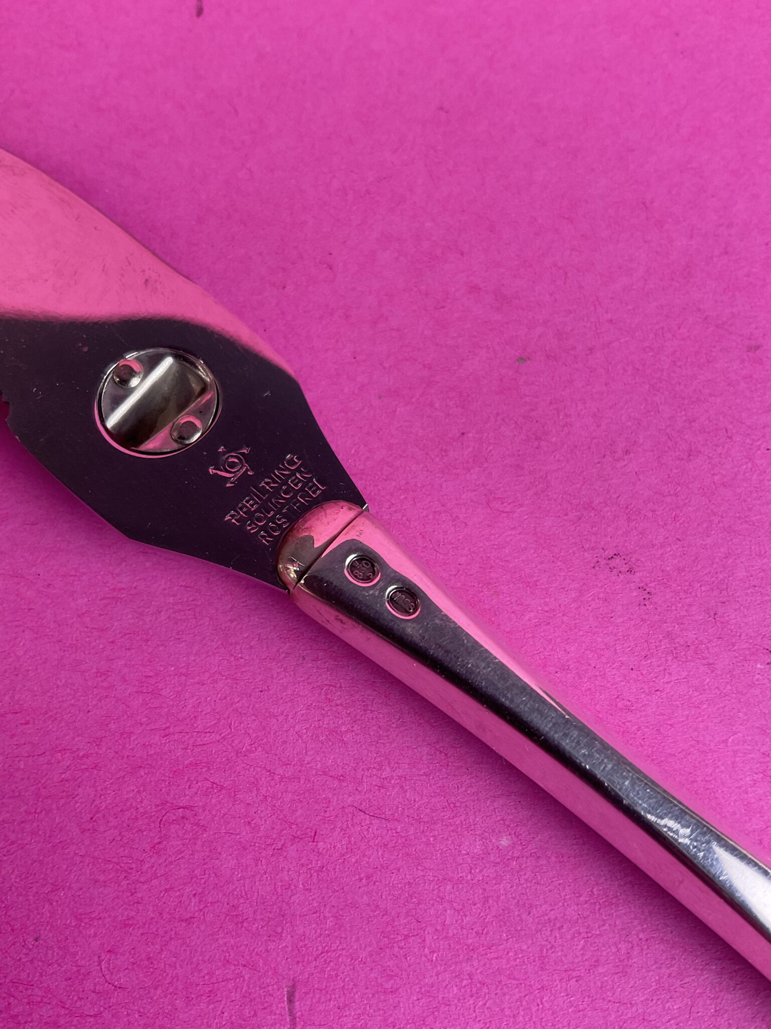 Silbernes Zitrusmesser "Patricia", Fa. Sørensen, Kopenhagen, Dänemark, um 1960 – Bild 4