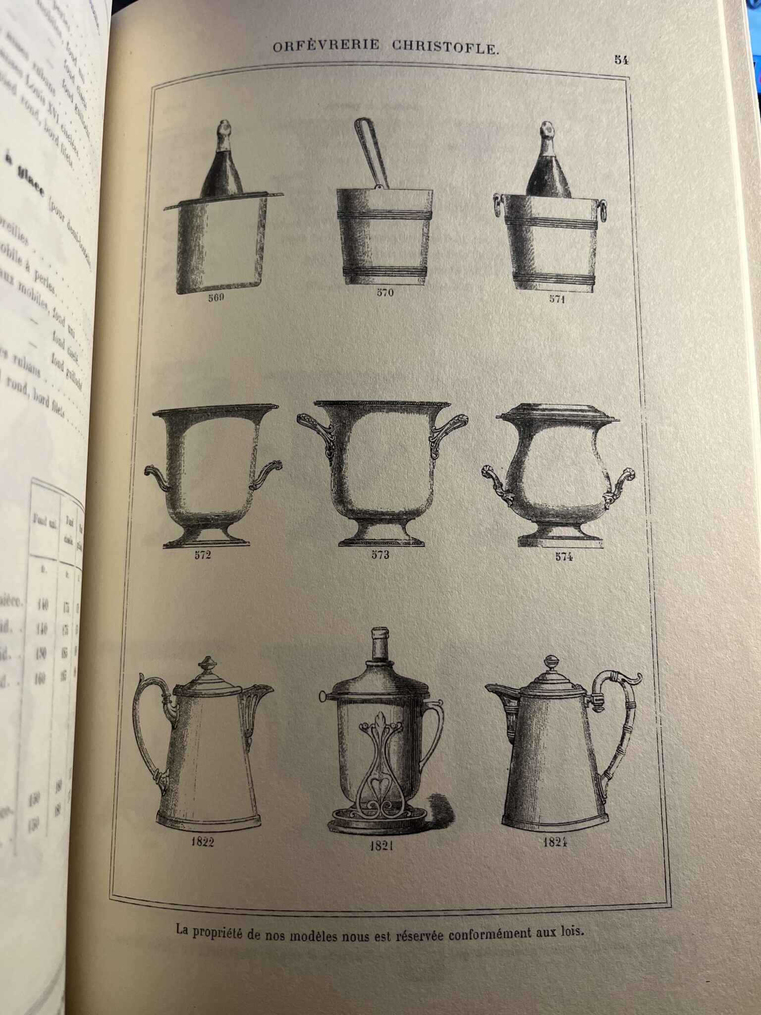 Seltener versilberter Historismus Sektkühler, Fa. Christofle, Paris, um 1880 – Bild 7