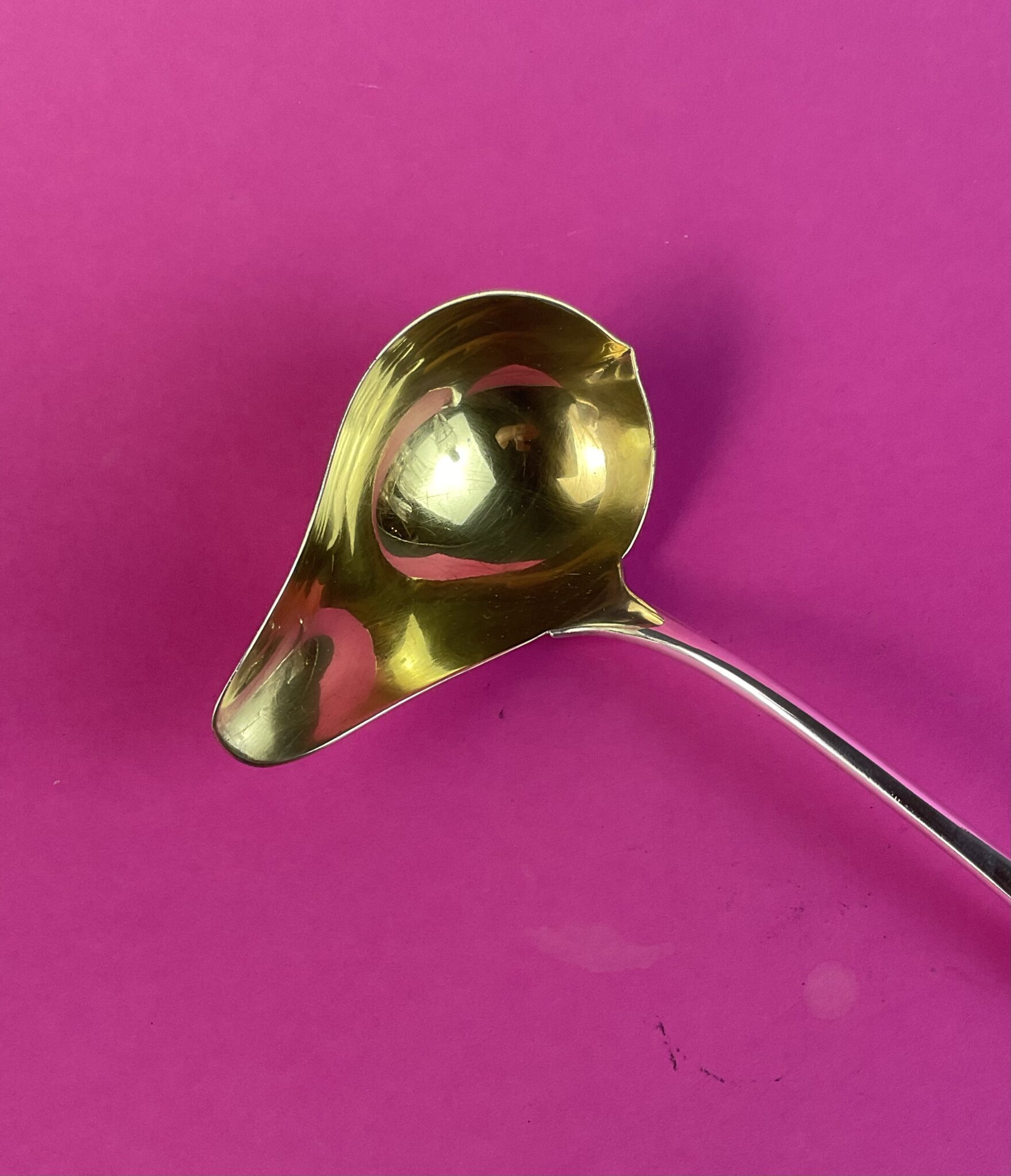 Versilberter Bowleschöpfer "Eselsrücken", Fa. Berndorf, um 1900 – Bild 2