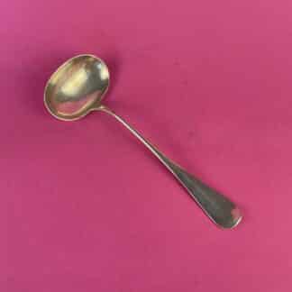 Versilberter Saucenschöpfer "Eselsrücken", Fa. Herrmann, Wien, um 1900