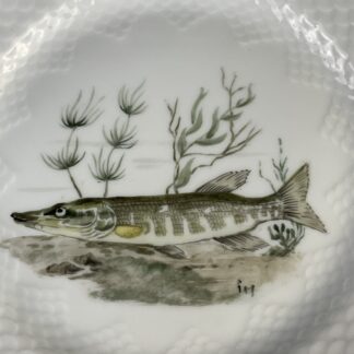 6 Fischteller, Fa. Bing & Gröndahl, Kopenhagen, um 1940