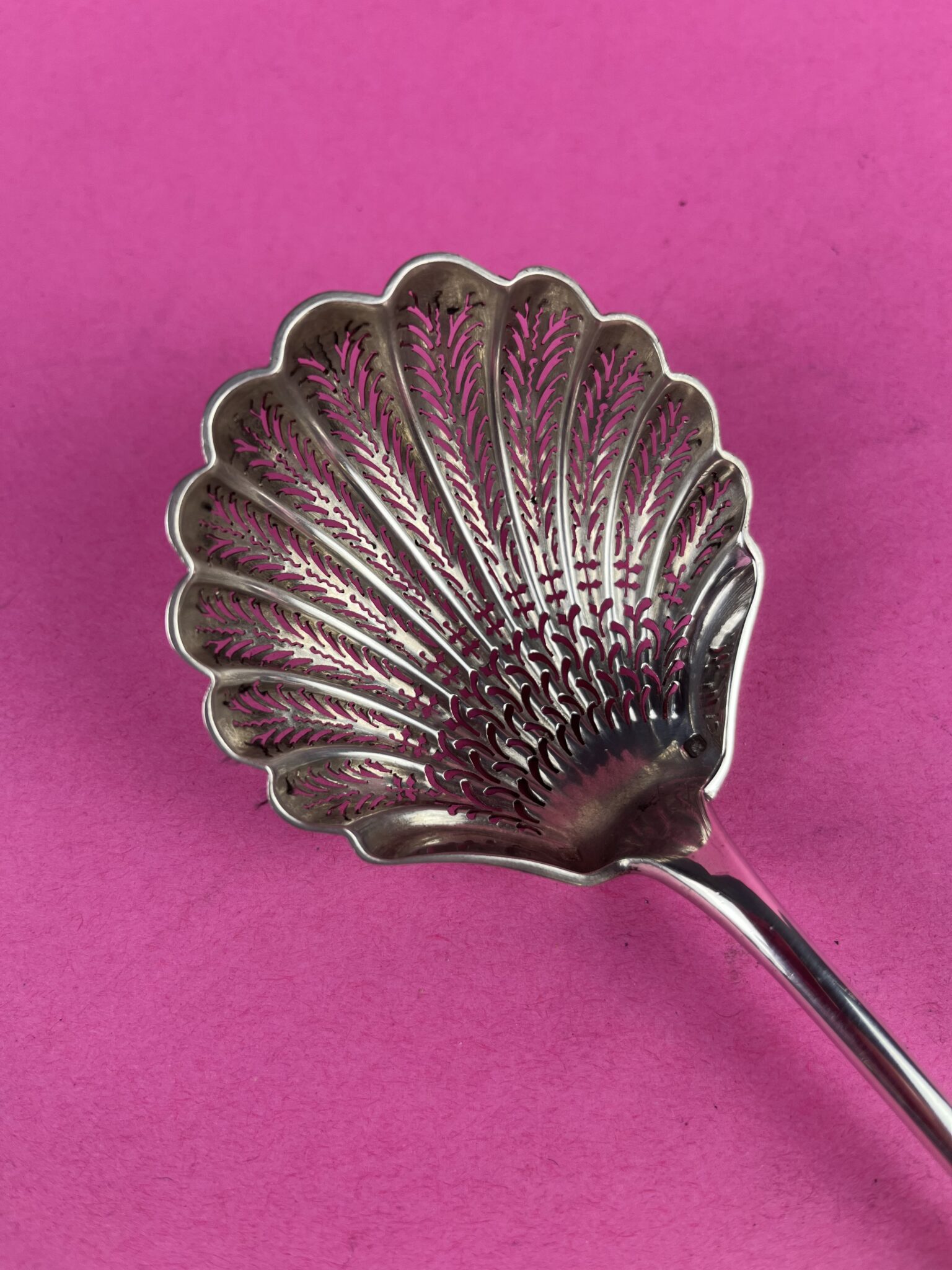 Silberner Zuckerstreulöffel, Frankreich, um 1880 – Bild 5