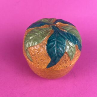 Deckeldose in Gestalt einer Orange, England, um 1930