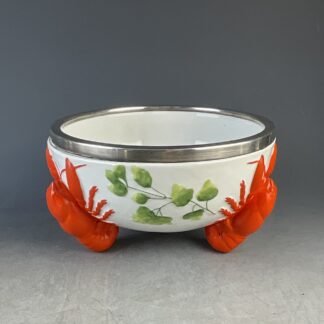 Jugendstil Salatschüssel mit Hummer, Fa. WMF, Geislingen, um 1900