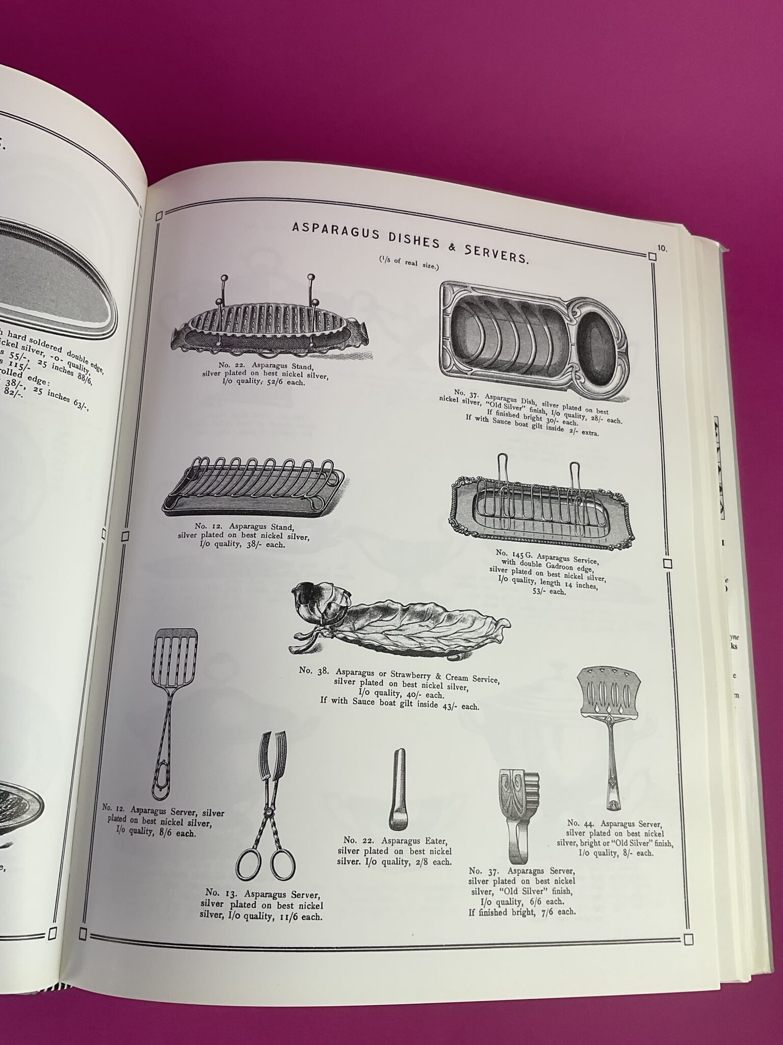 Seltene Spargelplatte mit Saucière, Fa. WMF, um 1900 – Bild 11