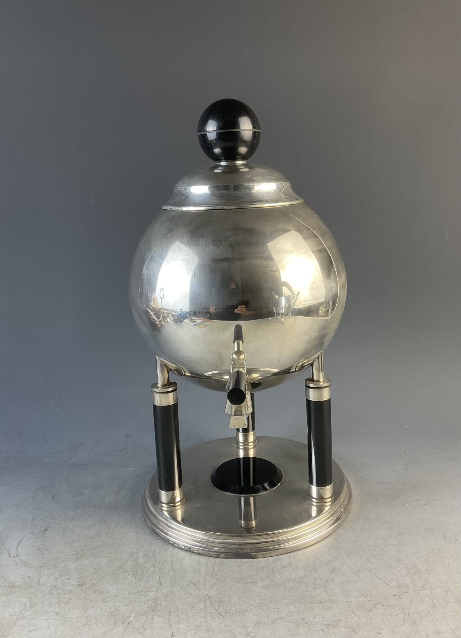 Versilberter Art Deco Getränkekessel, Frankreich, um 1930 – Bild 2