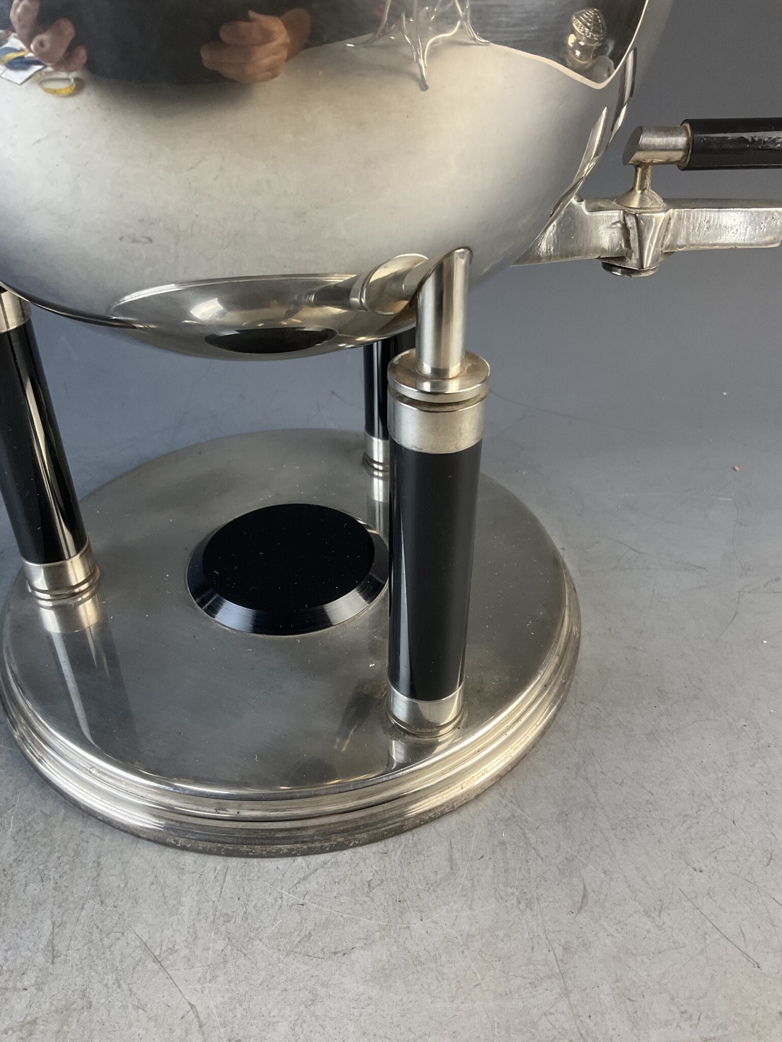 Versilberter Art Deco Getränkekessel, Frankreich, um 1930 – Bild 3