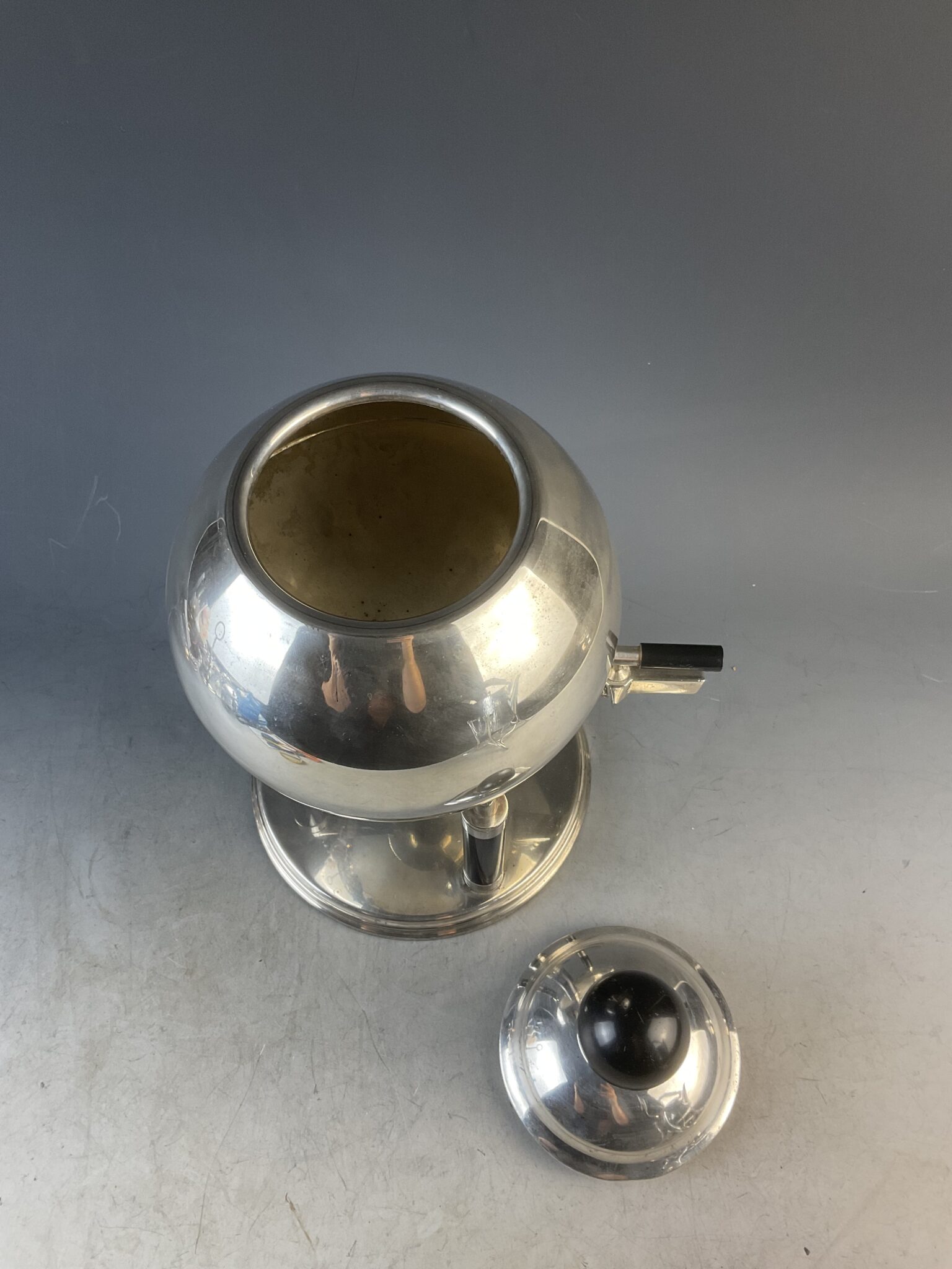Versilberter Art Deco Getränkekessel, Frankreich, um 1930 – Bild 4