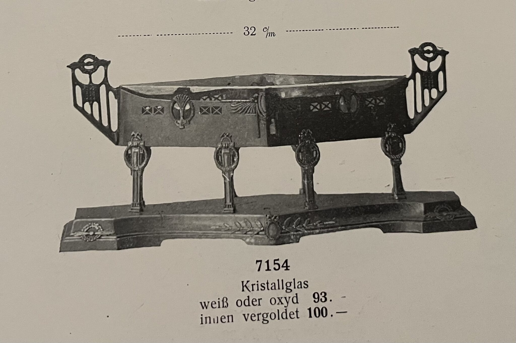 Versilberte Jugendstil Jardinière, Fa. Argentor, Wien, um 1900 – Bild 10