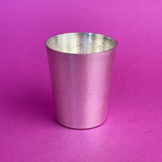 Versilberter Art Deco Taufbecher, Frankreich, um 1930