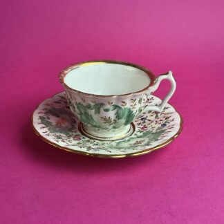 Biedermeier Sammeltasse mit Untertasse, Porzellanmanufaktur Wien, um 1845