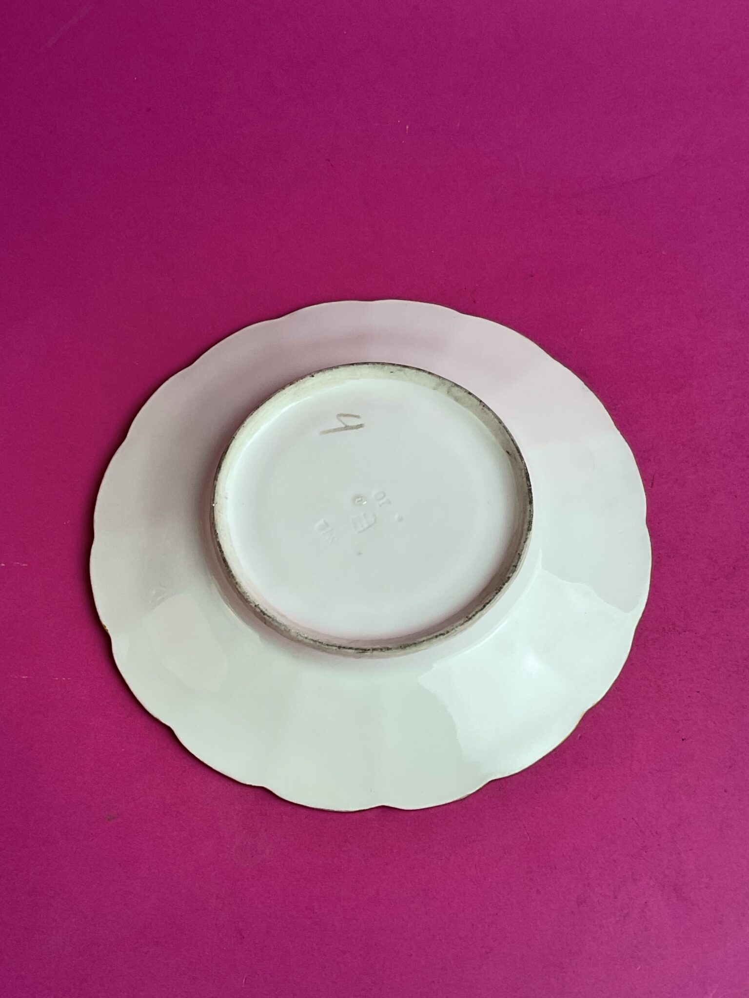 Biedermeier Sammeltasse mit Untertasse, Porzellanmanufaktur Wien, um 1845 – Bild 7
