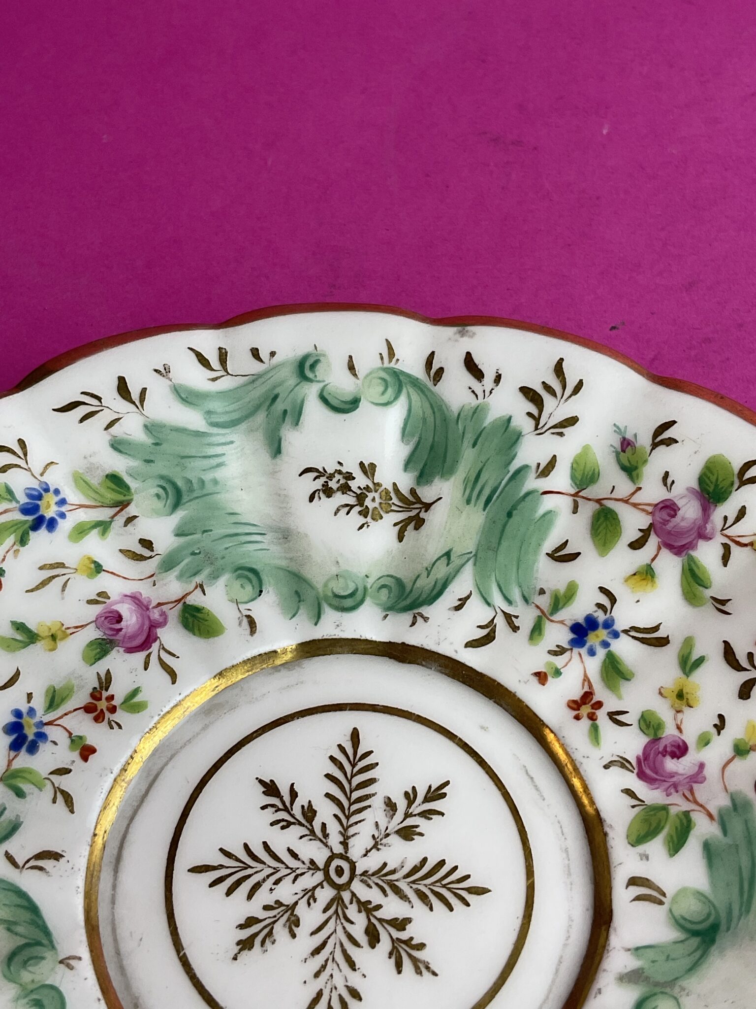 Biedermeier Sammeltasse mit Untertasse, Porzellanmanufaktur Wien, um 1845 – Bild 6