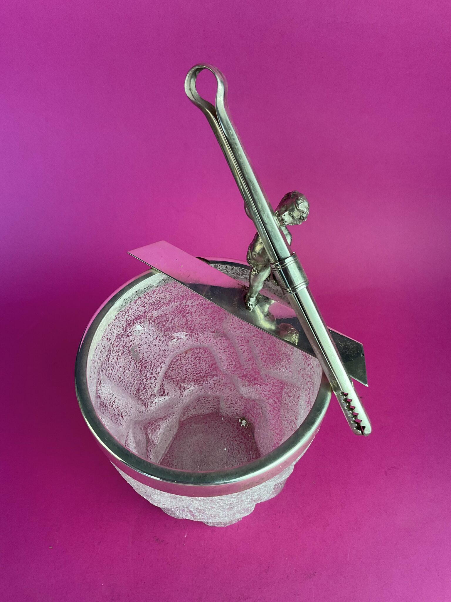 Jugendstil Eiswürfelkühler mit Eisglas, Fa. WMF, Geislingen, um 1900 – Bild 2