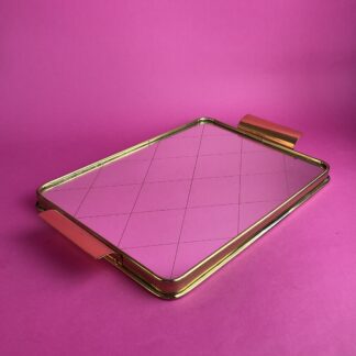 Midcentury Tablett mit Spiegelplatte, Deutschland, um 1955